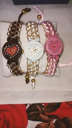 Girsl fashionable heart style watch