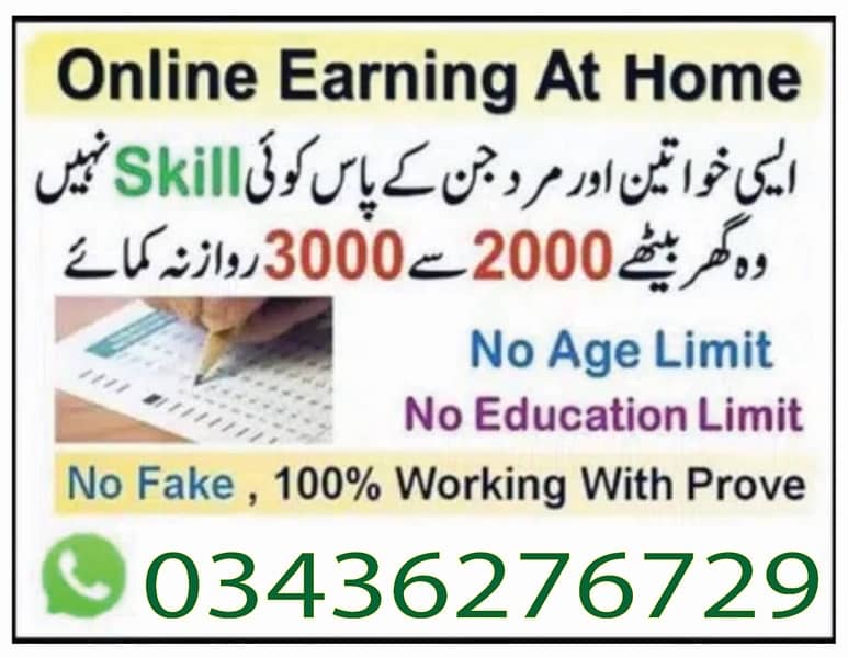 online jobs in pakistan, online earning, work from home 0