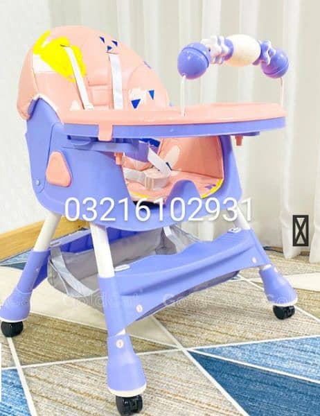 baby  high chair height adjustable seat adjustable with tray  4 in 1 1