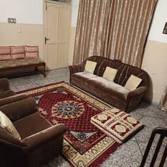 5 Seater sofa set brown color