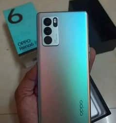 oppo Reno6 8 ram and 128 rom good condition full box