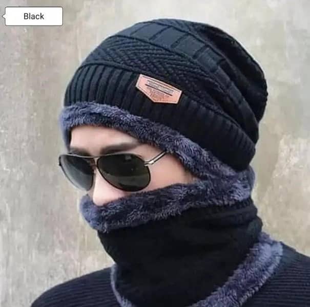 1 pc wool beanie and neck warmee 7