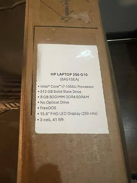 HP 250 G10 Raptor Lake 13th Gen Core i7 (8GB-512GB SSD) box pack 0