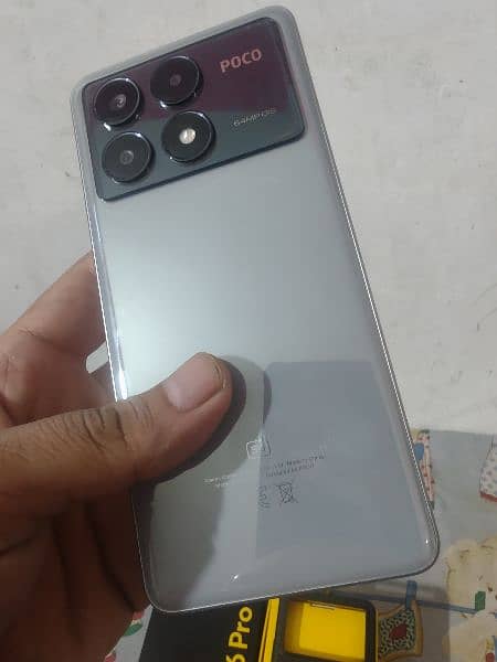 poco x6 pro 5g 12/512 with box + charger + cover 1