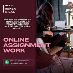 Real Online Assignment Work