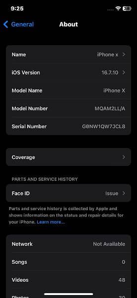 Iphone X FU 256gb PTA Approved 0