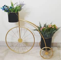 Planters Pots flower stand  Metal Plant Flower Floor Stand Cycle 0