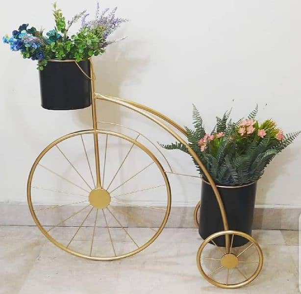 Planters Pots flower stand  Metal Plant Flower Floor Stand Cycle 0