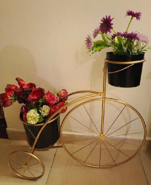 Planters Pots flower stand  Metal Plant Flower Floor Stand Cycle 1