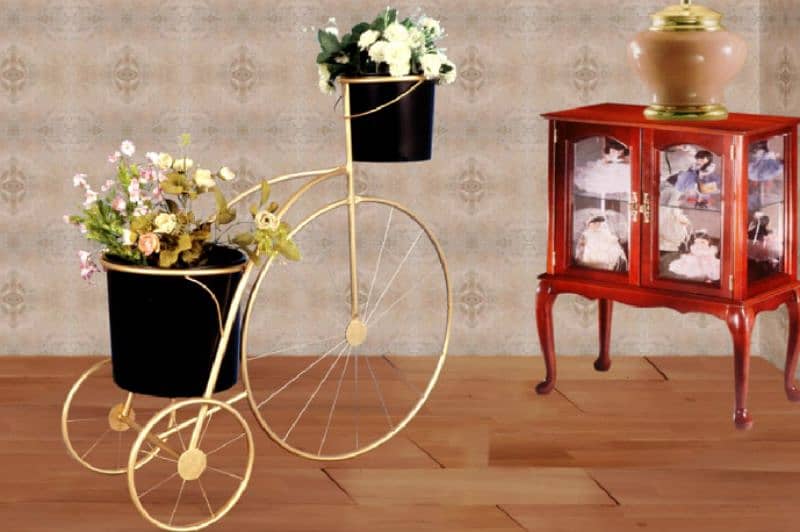 Planters Pots flower stand  Metal Plant Flower Floor Stand Cycle 2