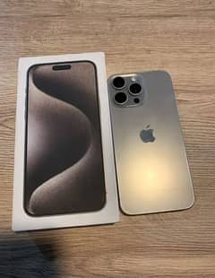 iPhone 15 pro max natural titanium jv 256 gb