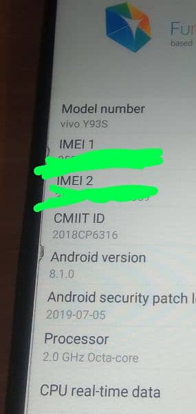 vivo Y93s  6gb / 128gb 6
