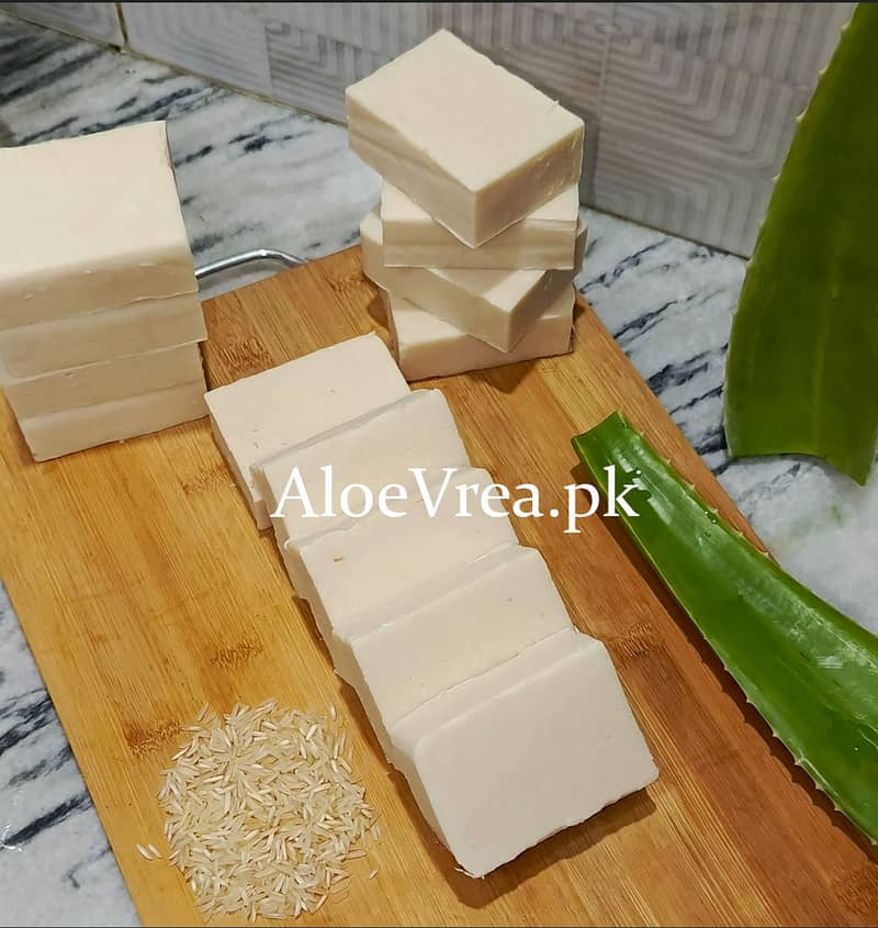 Aloe Vera & Rice Soap - 100 Grams Each 1