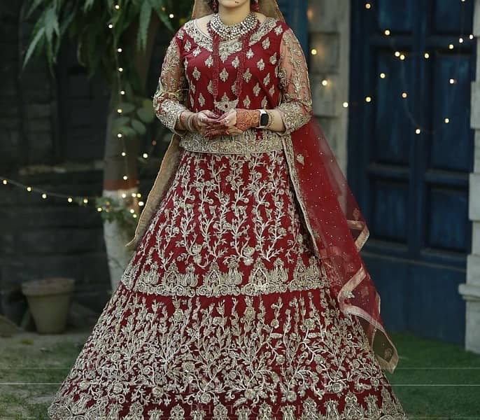 BRIDAL WEAR BARAT DAY DRESS ON SALE 3