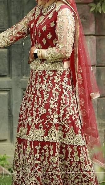 BRIDAL WEAR BARAT DAY DRESS ON SALE 7