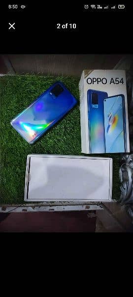 Oppo A54 with box and charger 1