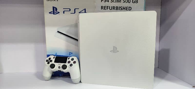 PS4 Slim 500GB Jailbreak Glacier White 1