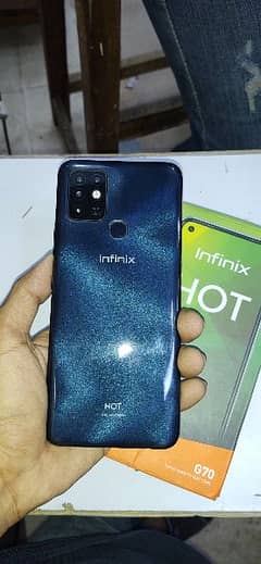 infinix hot 10 4/128 GB With Box PTA Approved