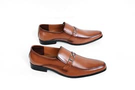 Men leather formal dress shoes