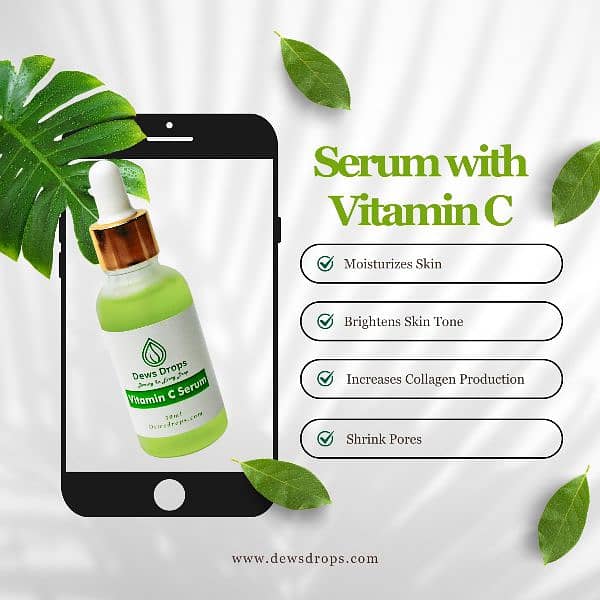 DewsDrops Vitamin C Serum 1