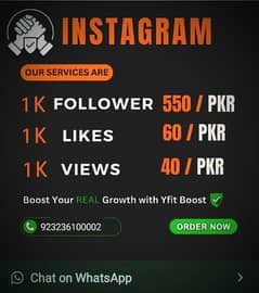 All social media platform followers like and views Available in Cheap