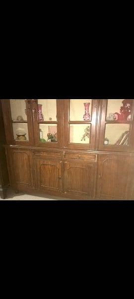 Wooden Bed, Show Case, Dressing Table and corner for sale 6