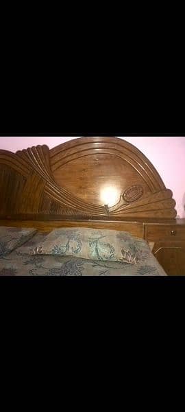 Wooden Bed, Show Case, Dressing Table and corner for sale 12