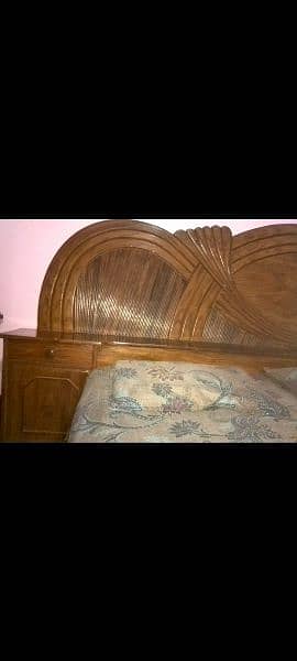 Wooden Bed, Show Case, Dressing Table and corner for sale 13