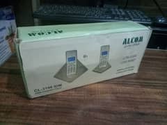 alcom cordless phone with box and accessories 0