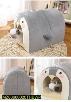 Penguin Pet House For Cats