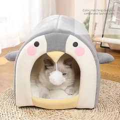 Penguin Pet House For Cats