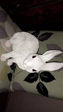 white beautiful decoration rabbit piece