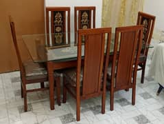 New Stylish 6 Chairs Set of Lacker Dinning Table