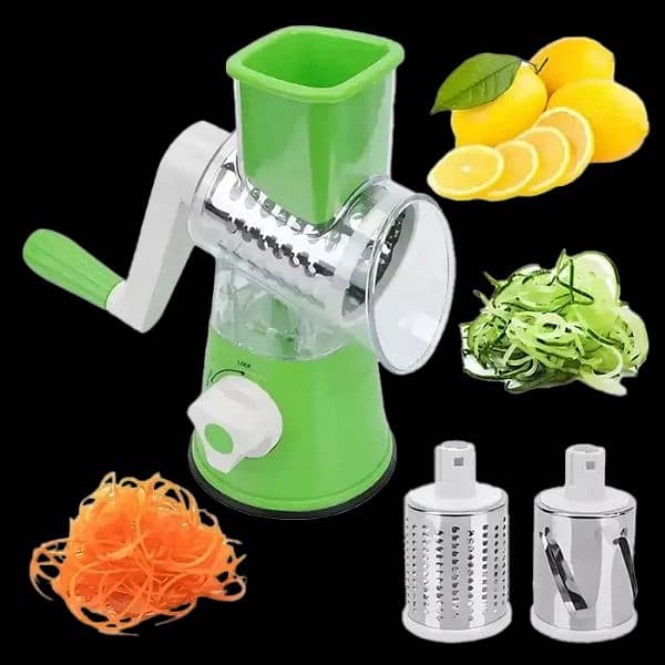 HYU Tabletop Drum Grater Multifunction Manual Vegetable Slicer 0