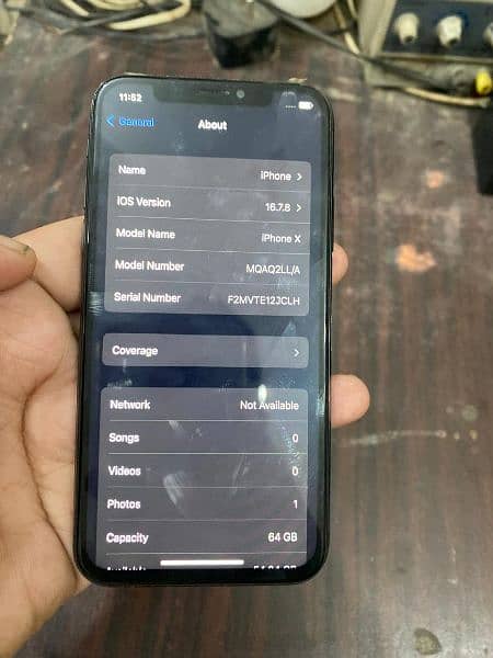 iphone x Non PTA 64 GB All okay  only Karachi 7