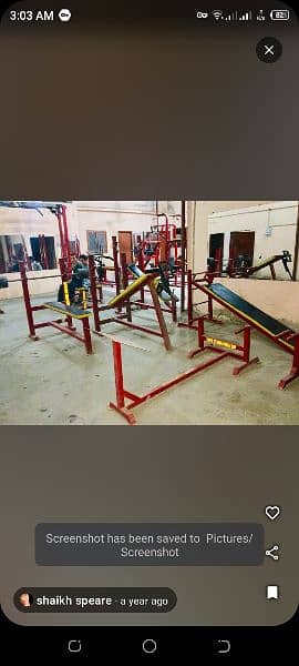 All gym machines for sell with dumble plates rods and other equipment 2