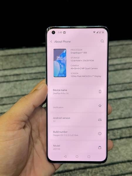One Plus 9Pro 5G 12/256gb 6
