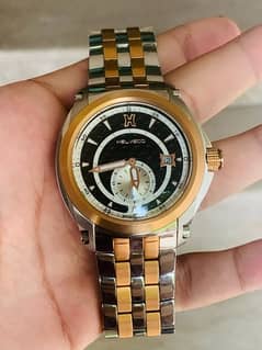 HELVECO Original Men’s Swiss Quartz Watch H37551AAI Two Tone Design