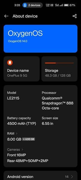 One Plus 9 5g look like brand new condition 3