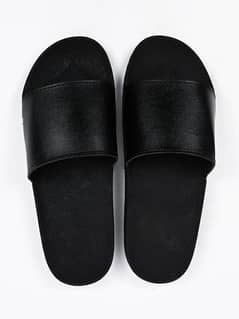 BLACK CANEL SLIPPERS FOR MEN SLIDES  FOR MEN BLACK