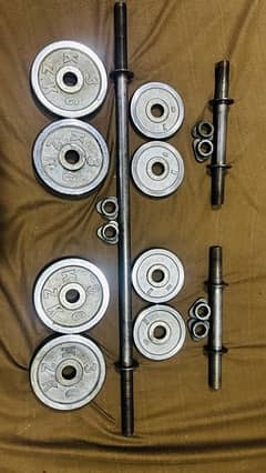 very low cost dumbbells 16 kg with rods