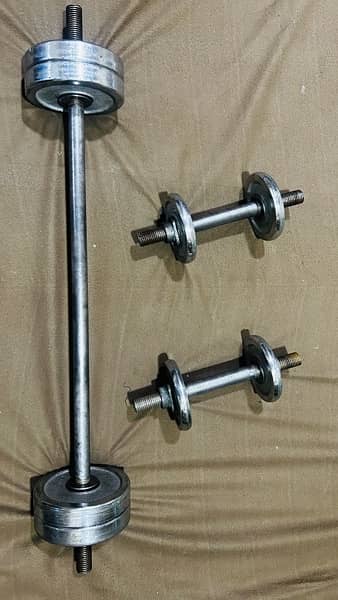 very low cost dumbbells 16 kg with rods 1