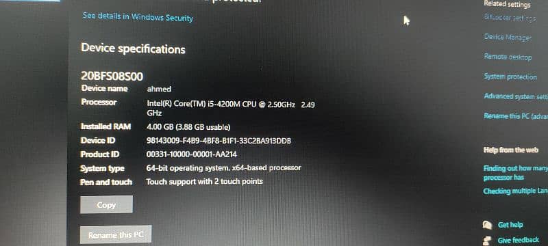 lenovo t540p core i5 4th genreation with ssd 4