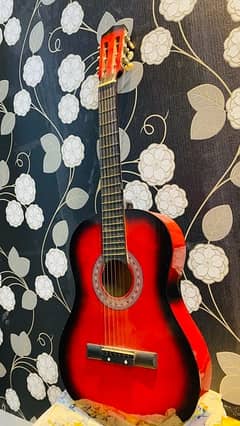 professional guitar in red color just like new 10/10 condition