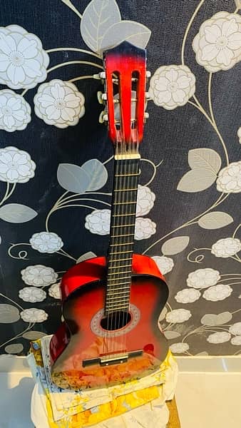 professional guitar in red color just like new 10/10 condition 5