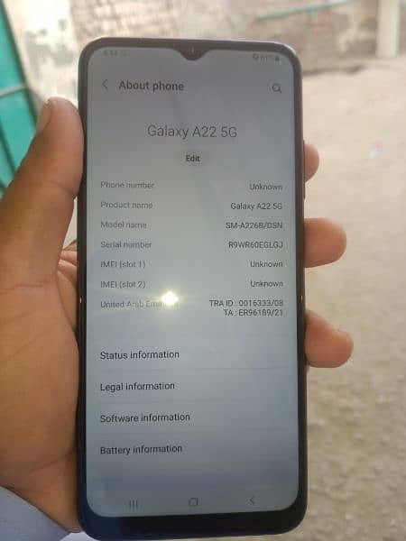 Samsung a22 GB 4,64 PTA block  exchange possible 5