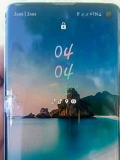 Samsung s10 panel  crack aur side pa chota sa black dot 0