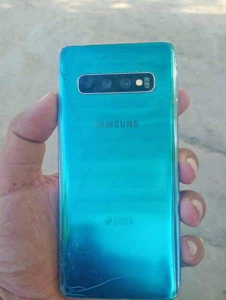 Samsung s10 panel  crack aur side pa chota sa black dot 3