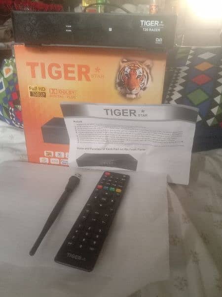 Tiger t20 Razer dish receiver fresh condition complete saman 3