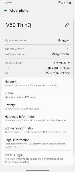 LG V60 thinq 5G 10 by 10 6